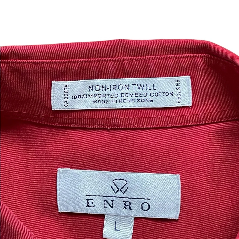 Enro Classic Red Men's Shirt - Picture 4 of 6
